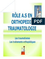 Role AS en Orthopedie Platres Traumatismes Et Traitements