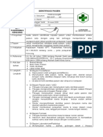 SOP Identifikasi Pasien Dengan Benar