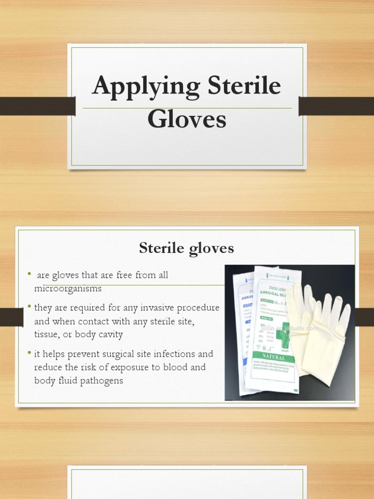 DemoDonning Sterile Gloves (Autosaved) PDF Glove Hand