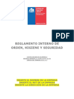 Validado Reglamento Interno de Orden Higiene y Seguridad