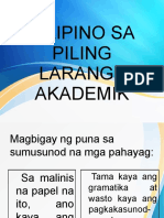 Filipino Sa Piling Larang Akademikong Pagsulat
