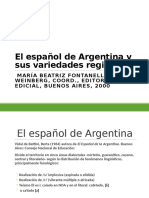 Variedades Del Español de Argentina