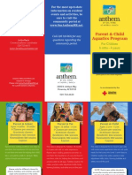 Parent Child Swim Lesson Brochure