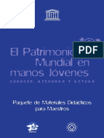 El Patrimonio en Manos de Los Jóvenes - UNESCO