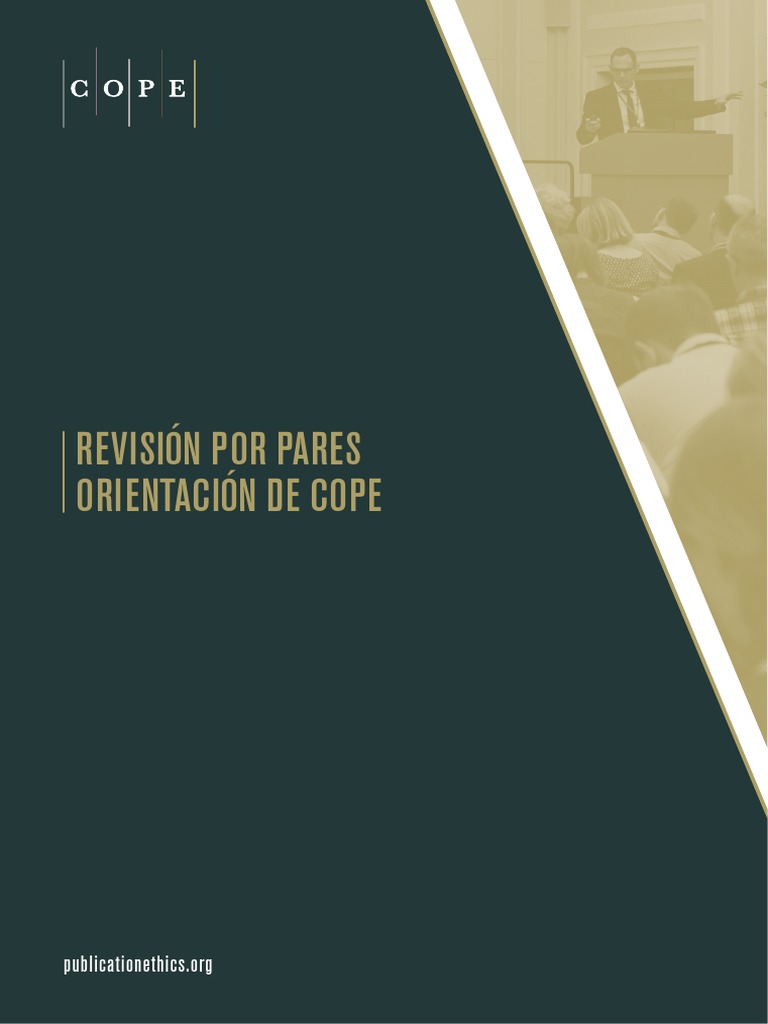 COPE Peer Review Guidance BOOKLET PDF Rúbrica (Académica