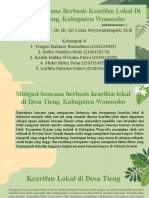 Itigasi Bencana Berbasis Kearifan Lokal Di Desa Tieng, Kabupaten Wonosobo