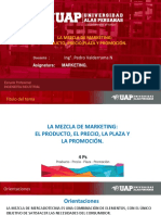 La Mezcla de Marketing: Producto, Precio, Plaza Y Promoción.: Ing°. Pedro Valderrama N