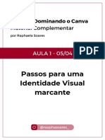 AULA 1 - Jornada Dominando o Canva - Material Complementar