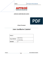 Auto Ancillaries Limited Report (Database + Source Code)