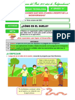 Semana 29-Dia-1-Ciencia Como Es El Suelo-Cuarto Grado