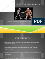 Introduction To Kinesiology: Center of Advanced Studies in Health & Technology (CASHT)