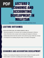 Economic and Accounting Development in Malaysia