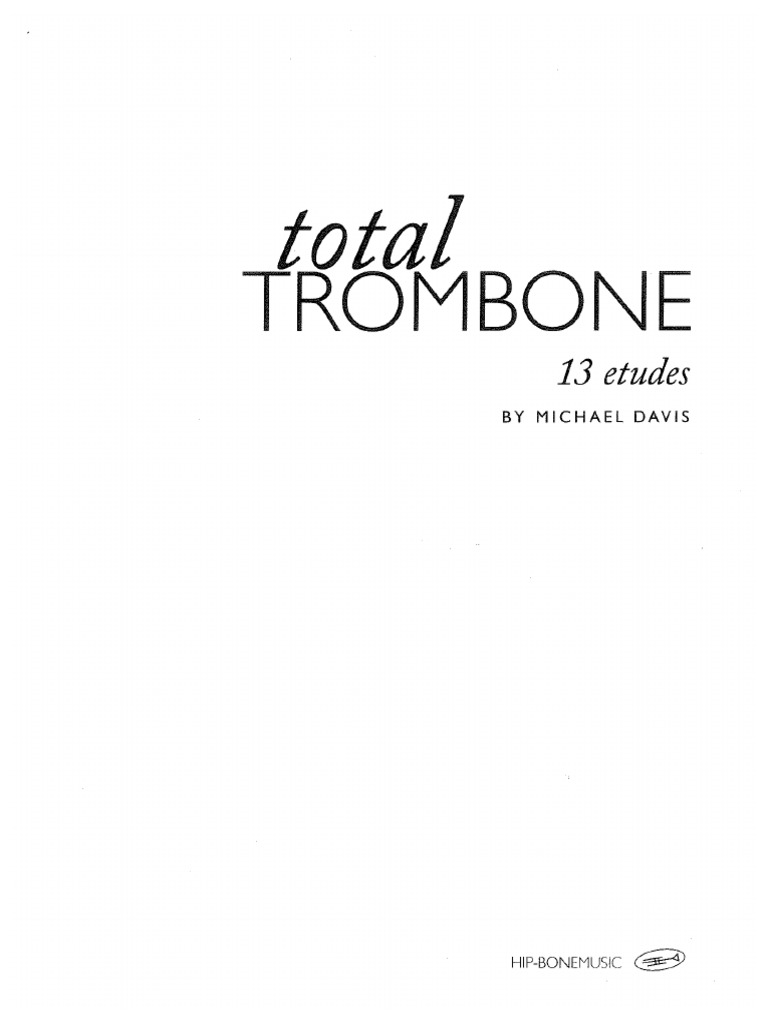 Trombone Jazz Michael Davis PDF