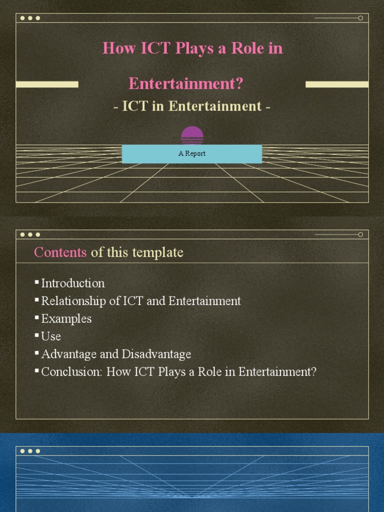 How ICT Plays A Role in Entertainment? PDF Information Technology