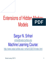 Extensions of Hidden Markov Models: Sargur N. Srihari Machine Learning Course