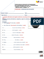 5 Actividades - Estudiantiles - Inglés - Semana - 13