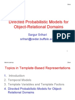 Directed Probabilistic Models For Object-Relational Domains: Sargur Srihari Srihari@cedar - Buffalo.edu