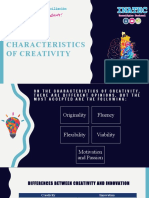 02 Characteristics of Creativity and Differences Between Creativity and Innovation