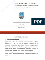 Informe de investigación de la empresa AJC PROYECTOS S.A.C