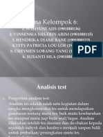 Analisis Test (Kelompok 6)