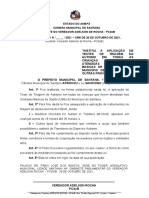 Estado Do Amapá Câmara Municipal de Santana Gabinete Do Vereador Adelson de Rocha - Pcdob Projeto de Lei N º - / 2021 - Cms de 20 de Outubro de 2021