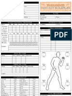 WFRP Character Sheet