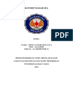 Tugas Resume Konsep dasar IPA - Dewi Anggraeni Jaya A1G120005