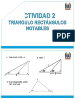 Actividad 2 - Iv Bimestre - Triangulos Rectangulos Notables - Geometria - Primer Año