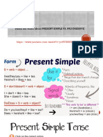 Grammar Present Simple vs. Present Progressive