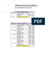 Modelo de Distribución Horaria Cursos de Formación LXXV Eliseo Ramirez Velasquez