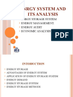 Enrgy System and Its Analysis