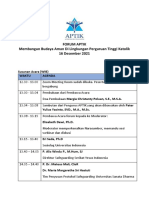 Rundown Webinar APTIK 16 Desember 2021