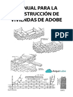 Manual Para La Construccion de Viviendas Adobe [Arquinube]
