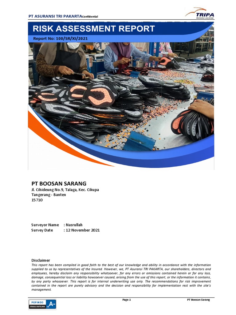PT. Boosan Sarang - Rekomendasi | PDF