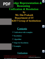 Unit-3 - Unification Resolution