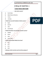 30 Mcqs of Chapter - 1 Cold War and Nam