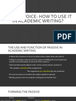Passive Voice: How To Use It in Academic Writing?