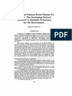The United Nations World Charter For Nature: The Developing Nations' Initiative To Establish Protections For The Environment
