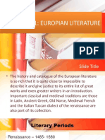 Europian Literature