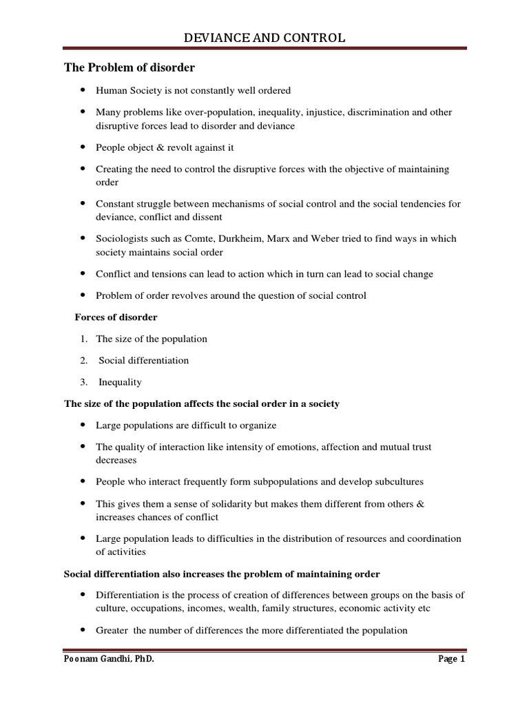 10 Deviance and Control | PDF | Deviance (Sociology) | Crime & Violence