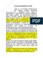 El Sujeto en Tiempo de Capitalismo Tardío.