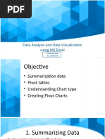 Data Analysis and Data Visualization Using MS Excel: Arvind Kumawat Bsc. Aiml & VR