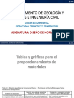 Tablas para Proporcionamiento