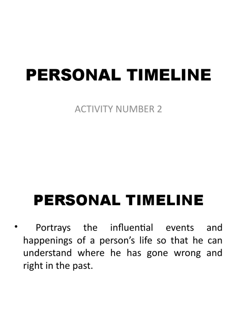 Personal Timeline: Life Events & Influences | PDF