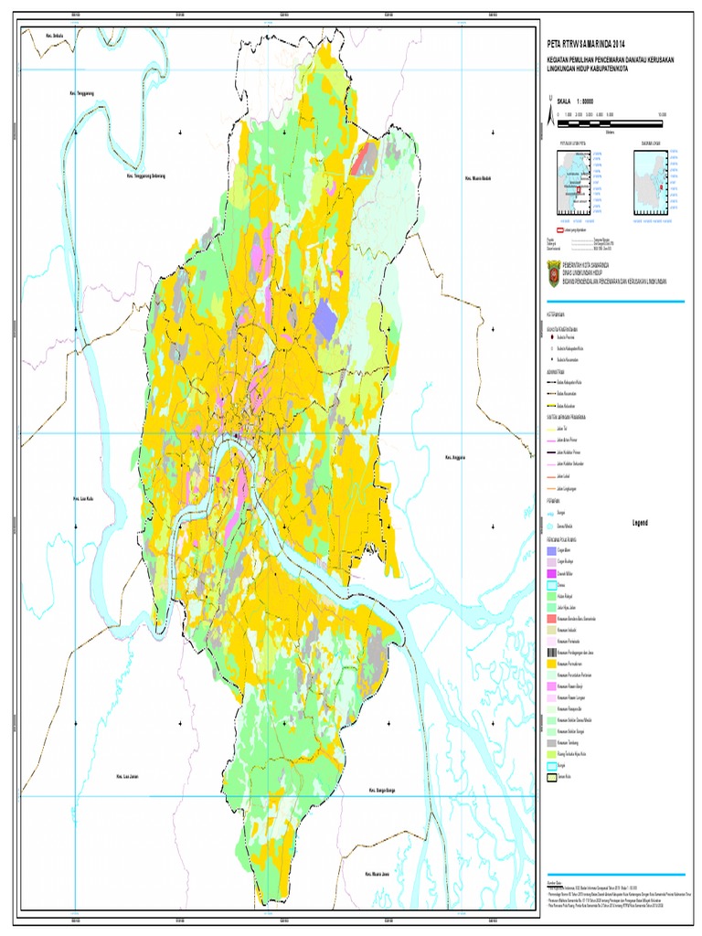 Peta RTRW dan Banjir Samarinda 2014 | PDF