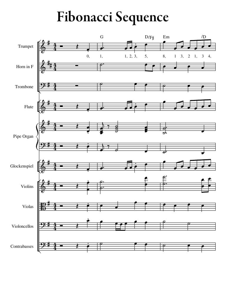 Fibonacci Sequence-2 | PDF | Music Technology | Elementary Organology