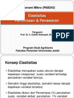 Ekonomi Mikro Elastisitas Permintaan Dan Penawaran