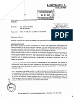 Carta S-N de DERTEANO S.A CONSULTORES