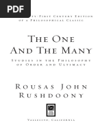 The One and the Many