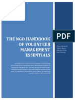 The NGO Handbook To Volunteer Managment Essentials